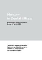 Mercury in Dental Fillings 0955893623 Book Cover