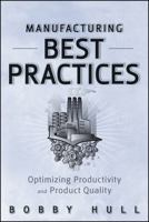Manufacturing Best Practices 0470582146 Book Cover
