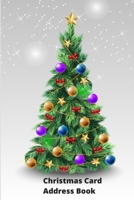 Christmas Card Address Book: Mailing Address Log Book and 10 Year Christmas Card Tracker With Tabs (Gold Stars) 1710651555 Book Cover