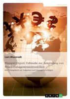 Planspiel Export: Fallstudie Zur Anwendung Von Projektmanagementinstrumenten 366806847X Book Cover