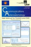 Communications in Asteroseismology Vol. 155, 2008: User Manual for Famias and Das 3700161190 Book Cover