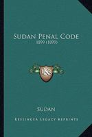 Sudan Penal Code 0548899010 Book Cover