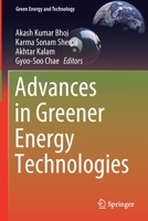 Advances in Greener Energy Technologies 9811542457 Book Cover