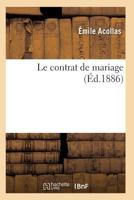 Le Contrat de mariage 2011928877 Book Cover