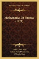 Mathematics Of Finance 1164905821 Book Cover