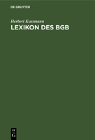 Lexikon Des Bgb 311116909X Book Cover
