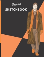 Fashion SketchBook: 100 Large Male Figure Templates With 10 Different Poses for Easily Sketching Your Fashion Design Styles 1699844518 Book Cover