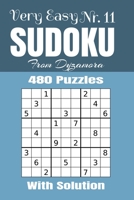 Very Easy Sudoku Nr.11: 480 puzzles with solution 1695739744 Book Cover