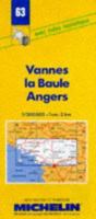 Michelin Map 63 Vannes, La Baule, Angers 2067000632 Book Cover