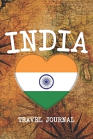 India: 6x9 Travel planner I Road trip planner I Dot grid journal I Travel notebook I Travel diary I Pocket journal I Gift for Backpacker 1674093489 Book Cover