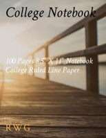 College Notebook: 100 Pages 8.5" X 11" Notebook College Ruled Line Paper 1794814787 Book Cover