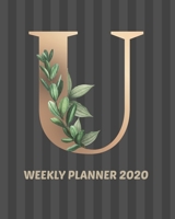 Weekly Planner 2020: January - December 2020 Monthly View Weekly View with Hourly AM/PM Calendar Views Monthly Review & Performance and Alphabet Cover - Monday start 1706286244 Book Cover