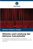 Stimme und Leistung bei Adriana Calcanhotto (German Edition) 6208167787 Book Cover