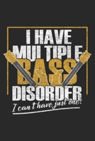 I Have Multiple Bass Disorder: Bassist Notebook Blank Line Journal Lined with Lines 6x9 120 Pages Checklist Record Book Bass Player Rock Music Take Notes Gift Planner Paper Men Women Kids Christmas Gi 1706370490 Book Cover
