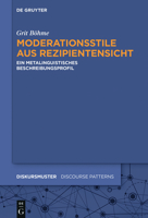 Moderationsstile Aus Rezipientensicht: Ein Metalinguistisches Beschreibungsprofil 3110765993 Book Cover