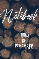 Notebook Things to Remember 1078216258 Book Cover