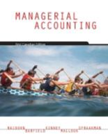 Managerial Accounting: First Canadian Edition 0176223312 Book Cover