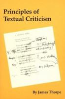 Principles of Textual Criticism 0873280555 Book Cover