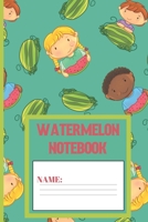 Watermelon Notebook: Watermelon gifts: cute Keppel Patterned blank Lined notebook/Journal to write in. 1692652206 Book Cover