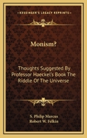 Monism? 1018226893 Book Cover