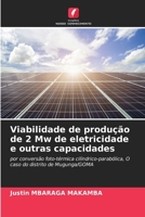 Viabilidade de produção de 2 Mw de eletricidade e outras capacidades: por conversão foto-térmica cilíndrico-parabólica, O caso do distrito de Mugunga/GOMA (Portuguese Edition) 6208687829 Book Cover