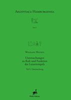 Untersuchungen Zu Kult Und Funktion Des Luxortempels 3935012020 Book Cover