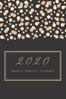 2020 Weekly Monthly Planner: Stylish Weekly & Monthly Calendar for 2020 With Extra Space For Notes | Black & Beige | 136 pages  6x9 1670717496 Book Cover