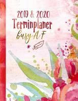 Terminplaner 2019-2020: 18 Monate Kalender Planer A4 - Organizer ab Juli 2019 bis Dezember 2020 mit To Do Liste, Notizen Seiten, Jahres�bersicht Monats�bersicht Wochen�bersicht - Boho Floral Rot 1076461204 Book Cover