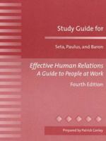 Effective Human Relations: A Guide to People at Work: Study Guide 0205316743 Book Cover