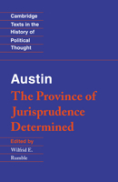 Austin: The Province of Jurisprudence Determined 1573928453 Book Cover