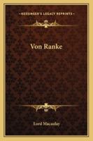 Von Ranke 1162898240 Book Cover