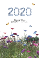 2020 Weekly Diary 30/12/19 - 03/01/21: Diary organised weekly with a small butterfly & flower motif in the corner for you to colour in 1677337303 Book Cover