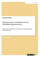 Rekrutierung von Mitarbeitern f�r Wohlfahrtsorganisationen: Eine Analyse der Kandidatenzielgruppe des Ausbildungsberufs Notfallsanit�ter/in 3668745544 Book Cover