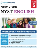 New York State Test Prep: Grade 5 English Language Arts Literacy (ELA) Practice Workbook and Full-length Online Assessments: NYST Study Guide 1946795186 Book Cover