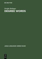 Degree Words 902792239X Book Cover