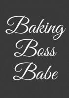 Baking Boss Babe: Blank DIY Recipe Cookbook 1694776425 Book Cover
