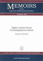 Higher Initial Ideals of Homogeneous Ideals 0821808532 Book Cover