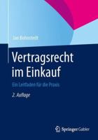 Vertragsrecht Im Einkauf: Erfolgsfaktor Im Supply Chain Risk Management (Scrm) 3658032480 Book Cover