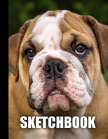 Sketchbook: Dog Cover Design | White Paper | 120 Blank Unlined Pages | 8.5" X 11" | Matte Finished Soft Cover 1711716669 Book Cover