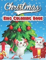 Christmas Kids Coloring Book: Book: Easy and Cute Christmas Holiday Coloring Designs for Children B0BCSCZGCJ Book Cover