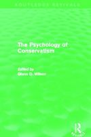 The Psychology of Conservatism 0415810183 Book Cover