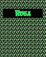 120 Page Handwriting Practice Book with Green Alien Cover Rosa: Primary Grades Handwriting Book 1097497577 Book Cover