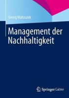 Management Der Nachhaltigkeit 3658022892 Book Cover