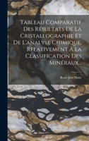 Tableau Comparatif Des Ra(c)Sultats de La Cristallographie Et de L'Analyse Chimique B0BP2V59Z6 Book Cover