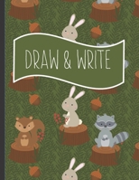 Draw & Write: Writing gifts for kids : Bunny Farm themed Large Story Paper Journal notebook for Creativity Writing for boys and girls 1694825779 Book Cover