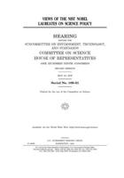 Views of the NIST Nobel Laureates on science policy 1708338071 Book Cover