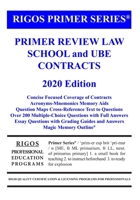 Primer Review Law School and UBE Contracts (Rigos Primer Series) 1973808323 Book Cover