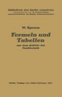 Formeln Und Tabellen Aus Dem Gebiete Der Funktechnik 3642889115 Book Cover