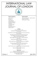 International Law Journal of London: Volume 1, Edition 1 1483410269 Book Cover