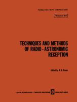 Techniques and Methods of Radio-Astronomic Reception 1468416405 Book Cover